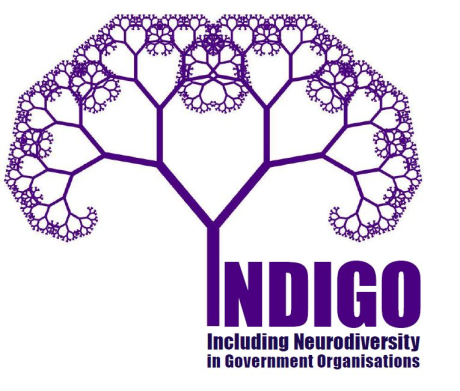 INDIGO (Including Neurodiversity in Government Organisations) Logo